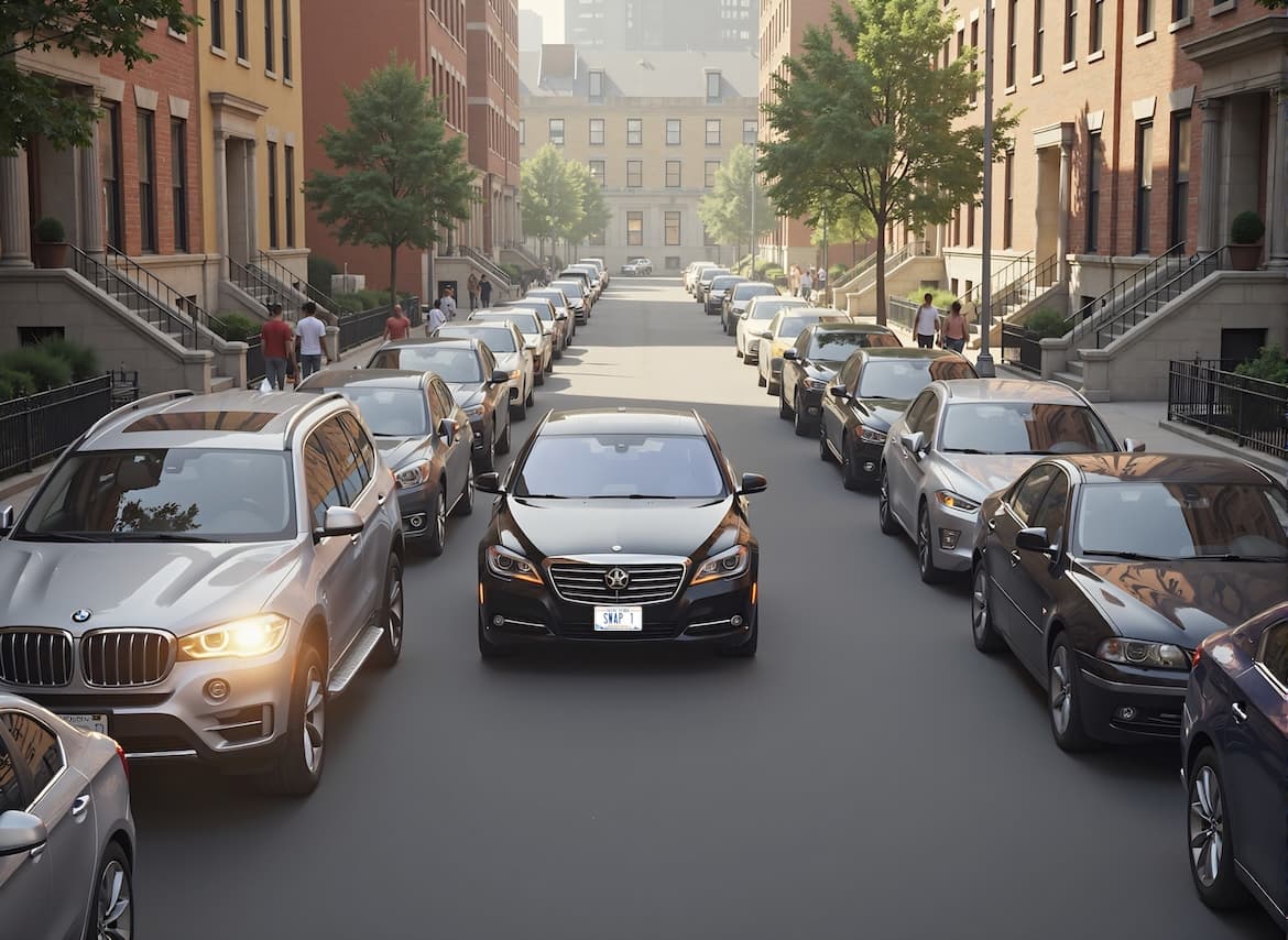 Street parking scene